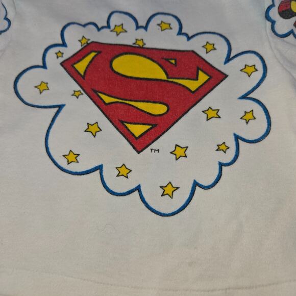 Vintage Superman Jr 1978 Champ Infant Baby T-Shirt 9 Months White Baby Fair - Picture 8 of 9